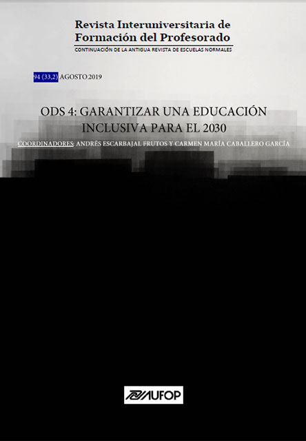 Revista Interuniversitaria de Formación del Profesorado. Vol. 33 Número 2 (2019)