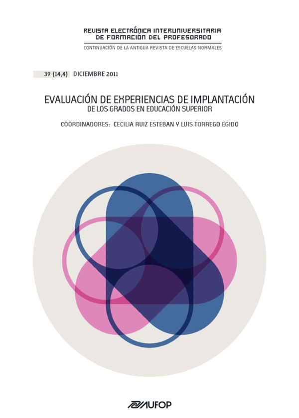 Revista Electrónica Interuniversitaria de Formación del Profesorado. Vol. 14 Número 4 (2011)