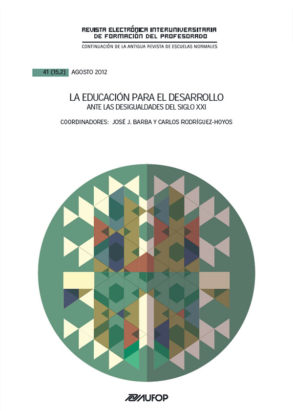 Revista Electrónica Interuniversitaria de Formación del Profesorado. Vol. 15 Número 2 (2012)