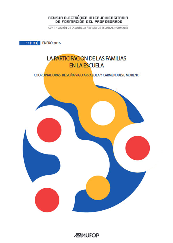 Revista Electrónica Interuniversitaria de Formación del Profesorado. Vol. 19 Número 1 (2016)